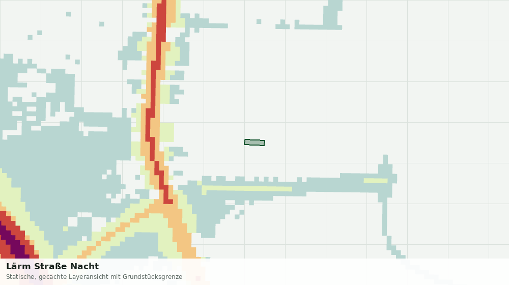 Statische Kartenansicht: Lärm Straße Nacht