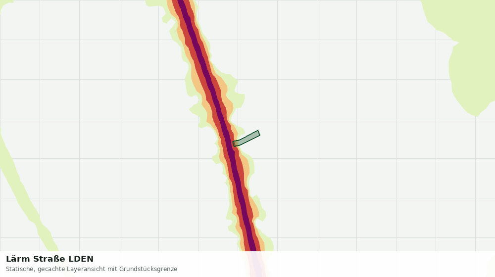 Statische Kartenansicht: Lärm Straße LDEN