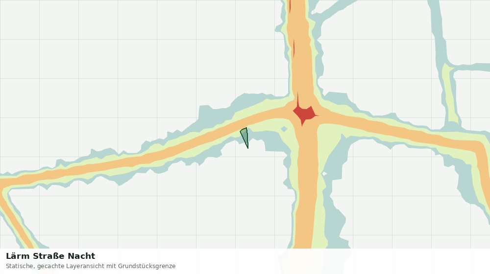 Statische Kartenansicht: Lärm Straße Nacht
