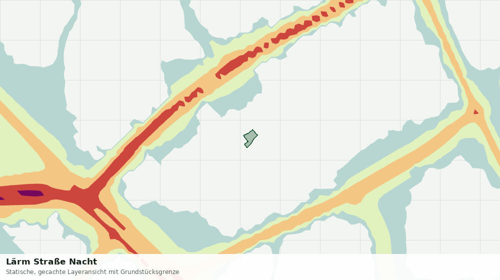 Statische Kartenansicht: Lärm Straße Nacht