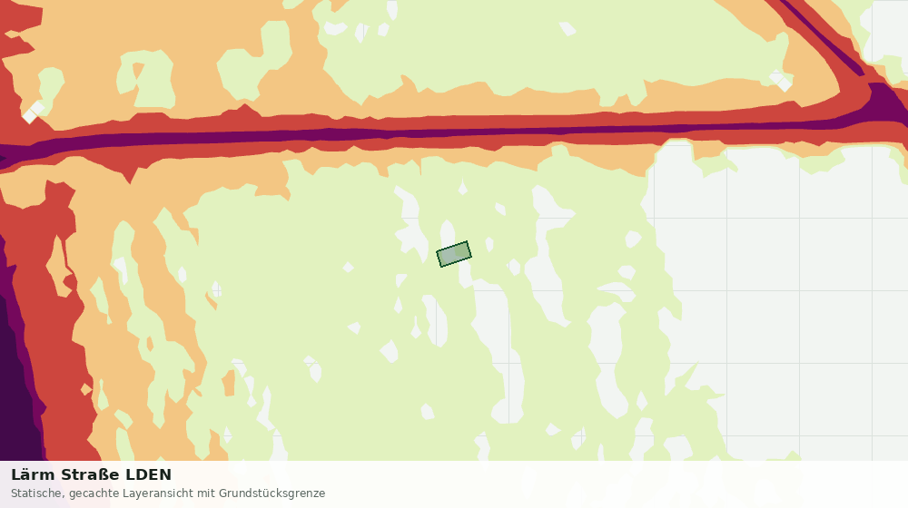 Statische Kartenansicht: Lärm Straße LDEN