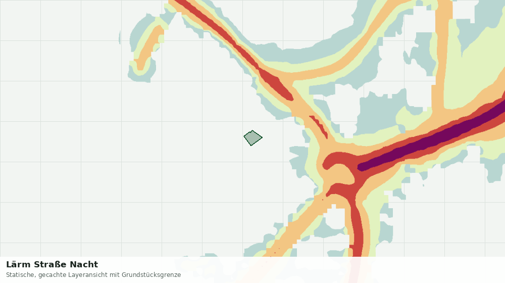 Statische Kartenansicht: Lärm Straße Nacht