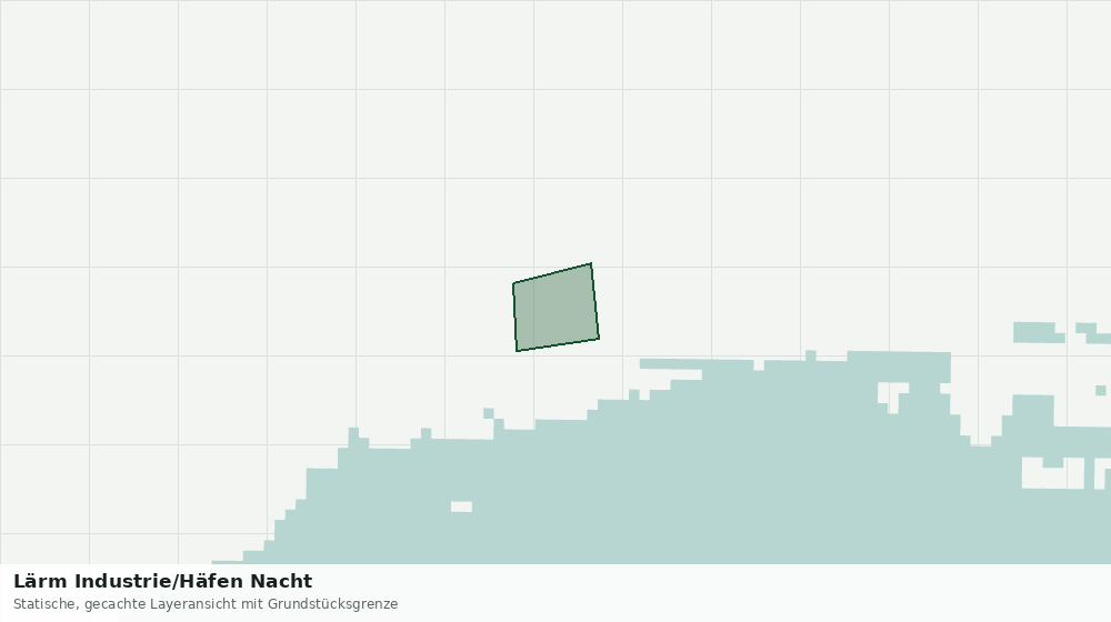 Statische Kartenansicht: Lärm Industrie/Häfen Nacht