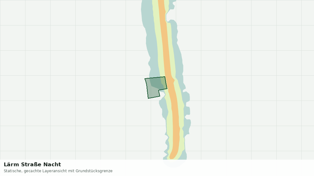 Statische Kartenansicht: Lärm Straße Nacht