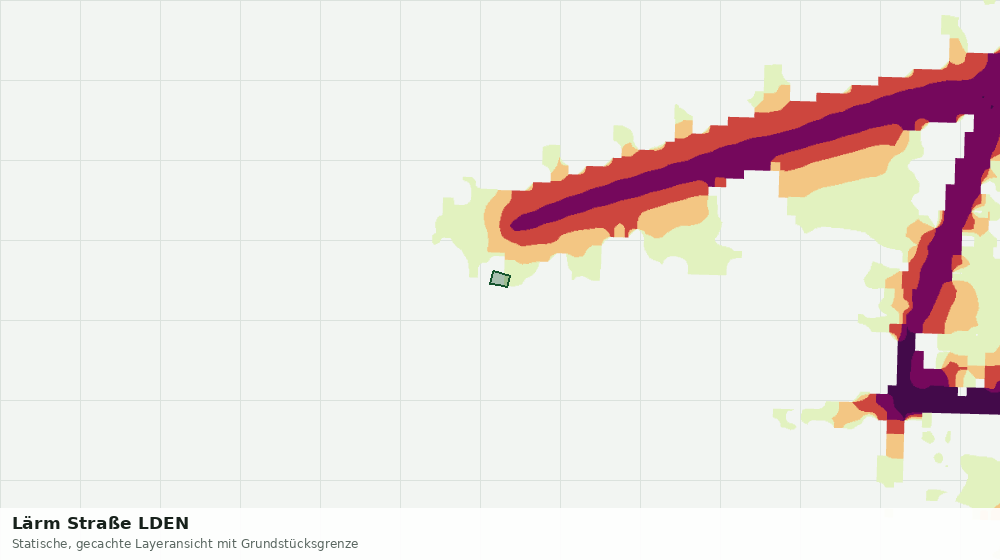 Statische Kartenansicht: Lärm Straße LDEN