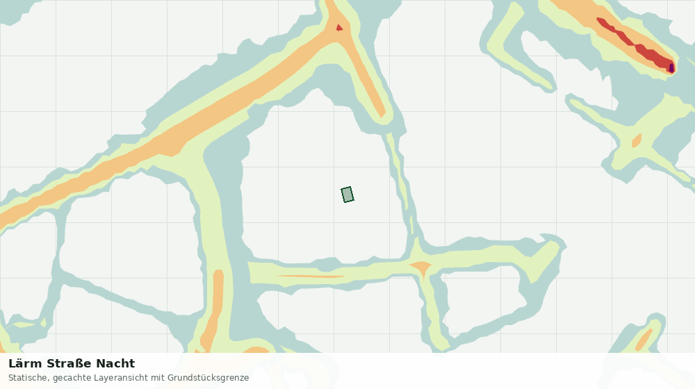 Statische Kartenansicht: Lärm Straße Nacht