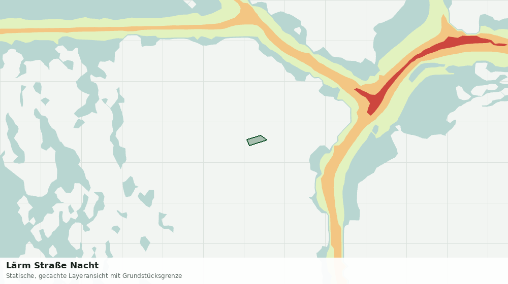 Statische Kartenansicht: Lärm Straße Nacht
