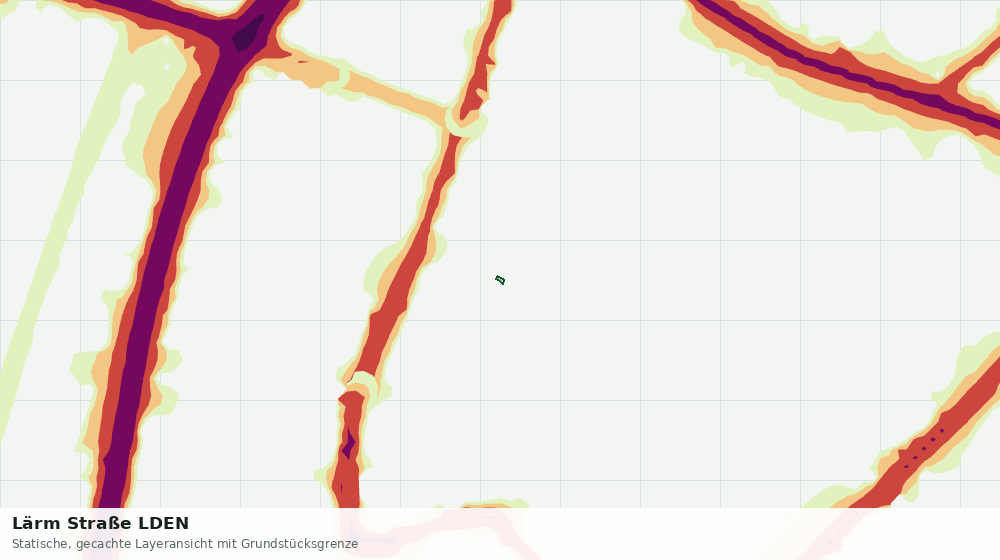 Statische Kartenansicht: Lärm Straße LDEN