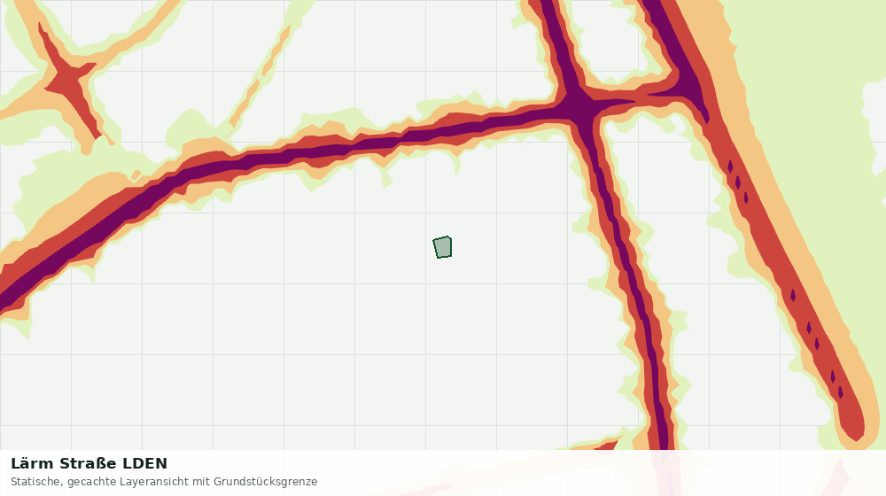 Statische Kartenansicht: Lärm Straße LDEN
