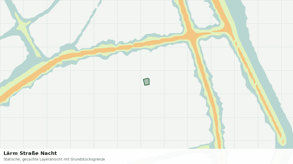 Statische Kartenansicht: Lärm Straße Nacht