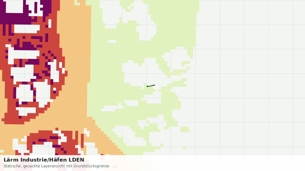 Statische Kartenansicht: Lärm Industrie/Häfen LDEN