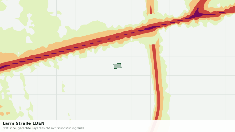 Statische Kartenansicht: Lärm Straße LDEN