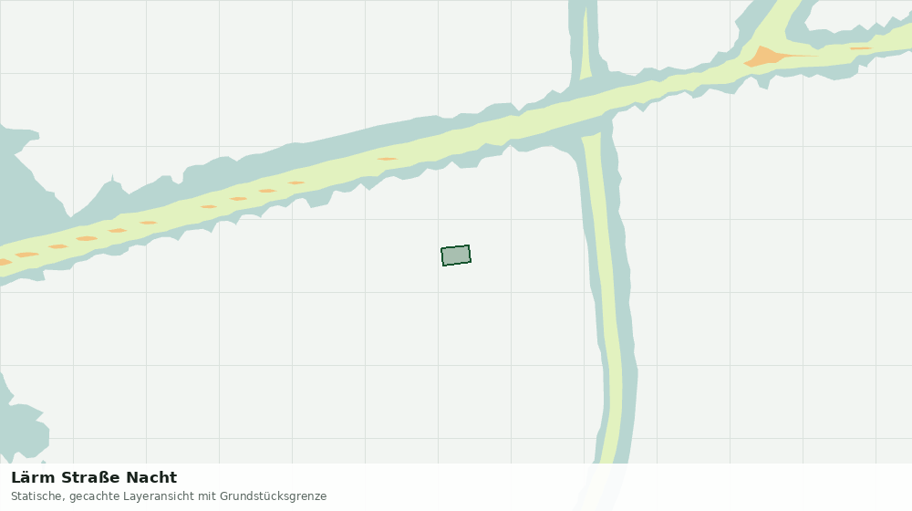 Statische Kartenansicht: Lärm Straße Nacht