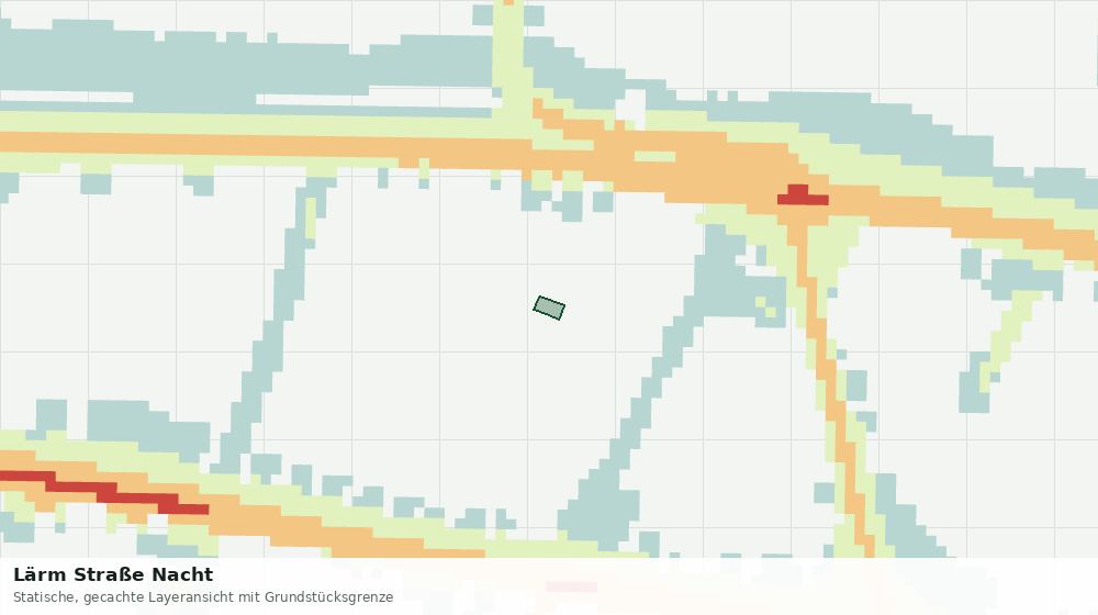Statische Kartenansicht: Lärm Straße Nacht