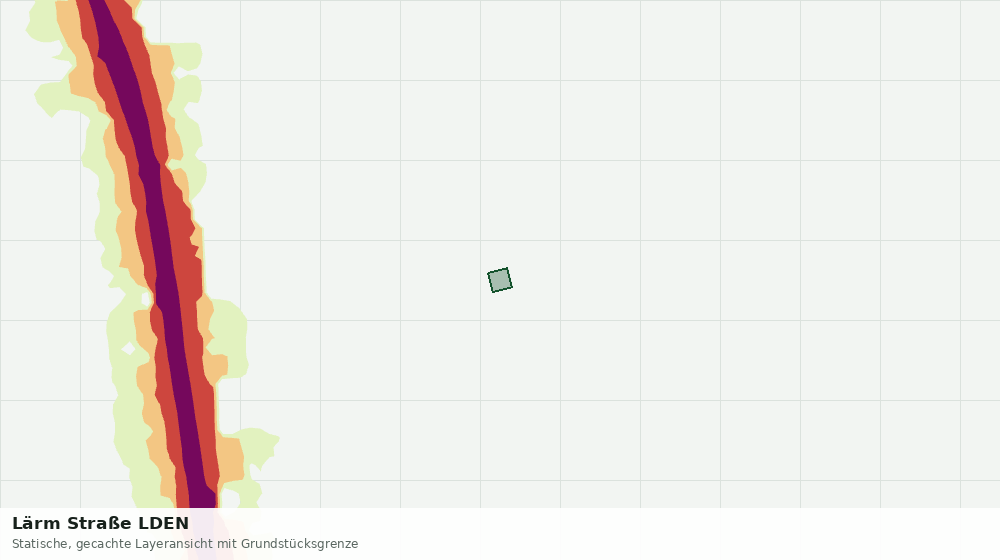 Statische Kartenansicht: Lärm Straße LDEN