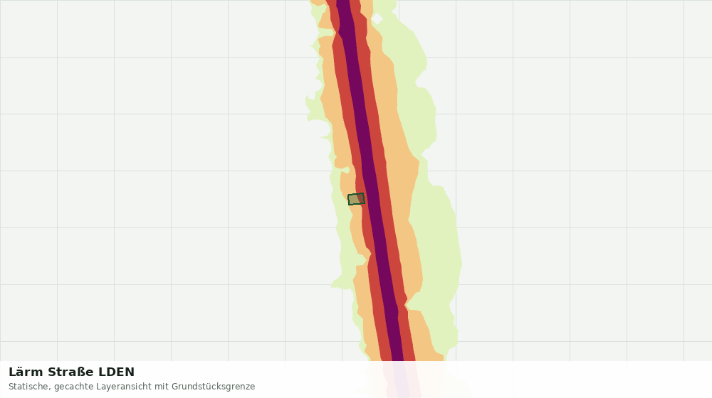 Statische Kartenansicht: Lärm Straße LDEN