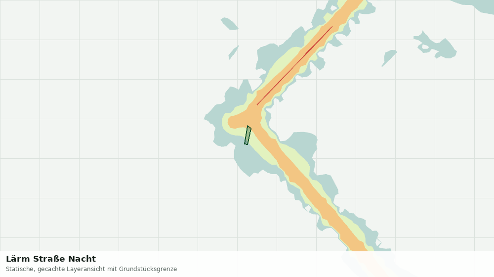 Statische Kartenansicht: Lärm Straße Nacht