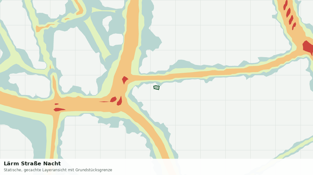 Statische Kartenansicht: Lärm Straße Nacht