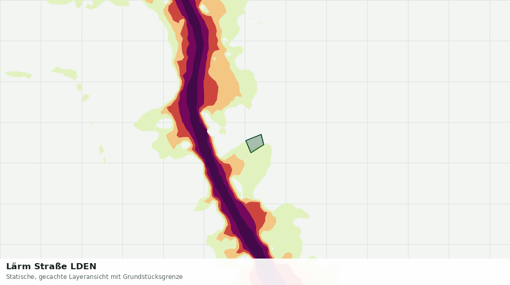 Statische Kartenansicht: Lärm Straße LDEN