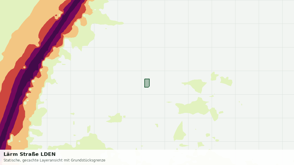 Statische Kartenansicht: Lärm Straße LDEN