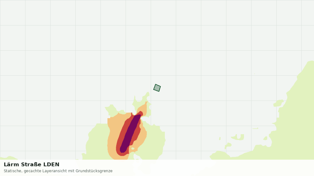 Statische Kartenansicht: Lärm Straße LDEN