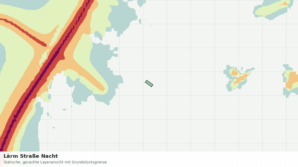 Statische Kartenansicht: Lärm Straße Nacht