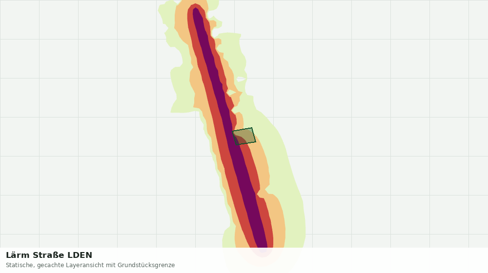 Statische Kartenansicht: Lärm Straße LDEN