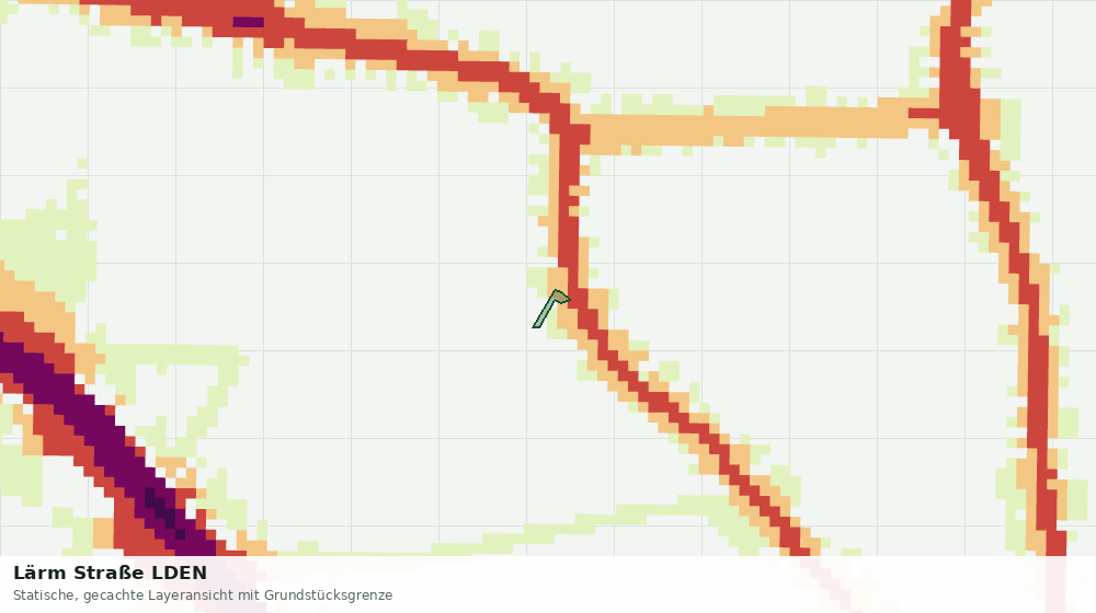 Statische Kartenansicht: Lärm Straße LDEN