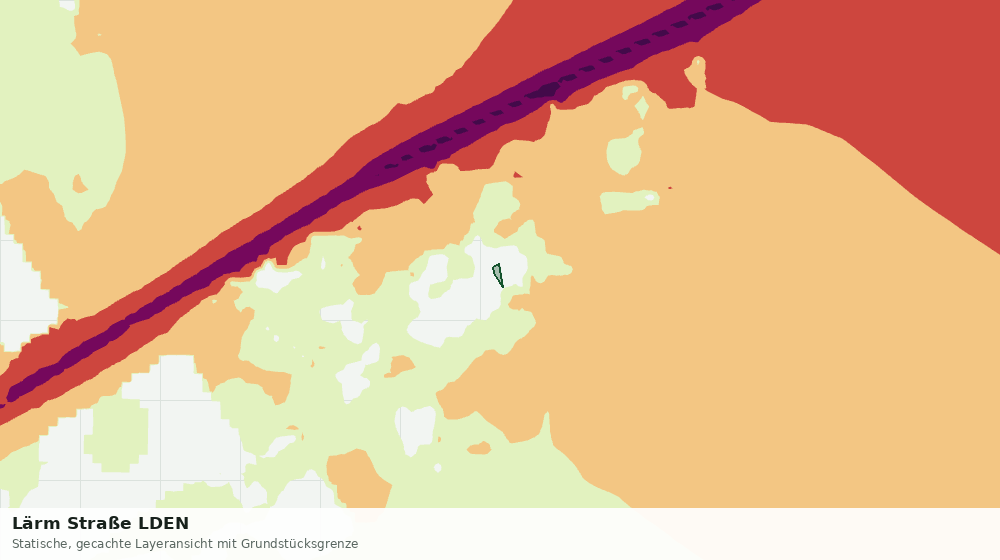 Statische Kartenansicht: Lärm Straße LDEN