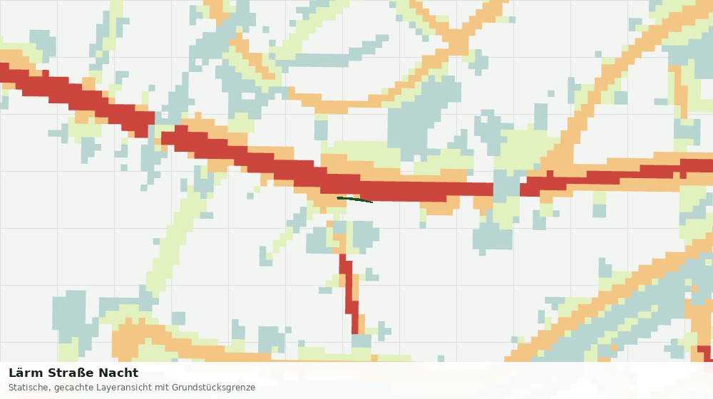 Statische Kartenansicht: Lärm Straße Nacht
