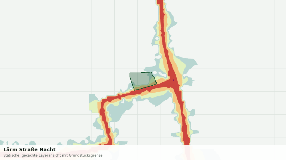 Statische Kartenansicht: Lärm Straße Nacht