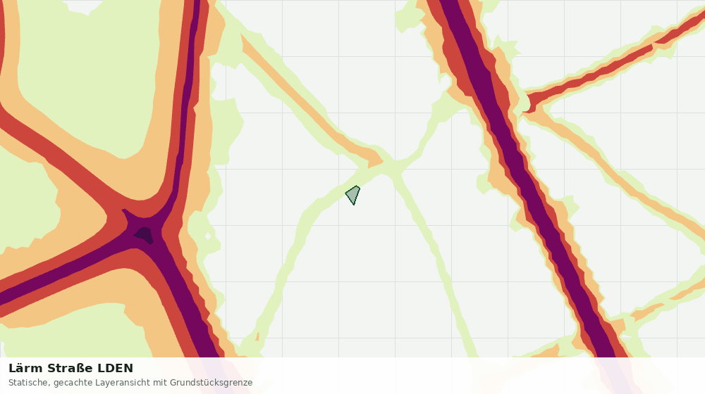 Statische Kartenansicht: Lärm Straße LDEN