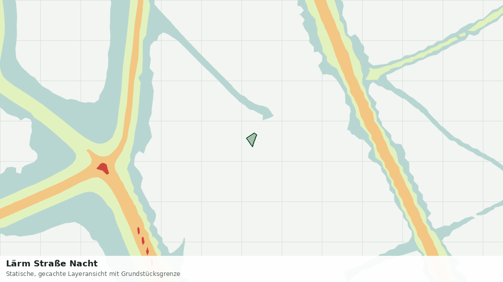 Statische Kartenansicht: Lärm Straße Nacht