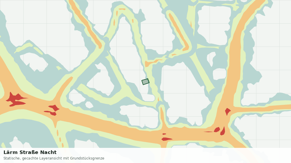 Statische Kartenansicht: Lärm Straße Nacht