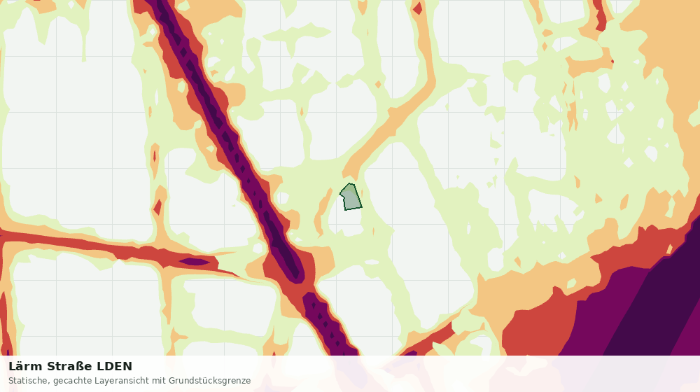 Statische Kartenansicht: Lärm Straße LDEN