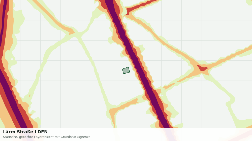 Statische Kartenansicht: Lärm Straße LDEN