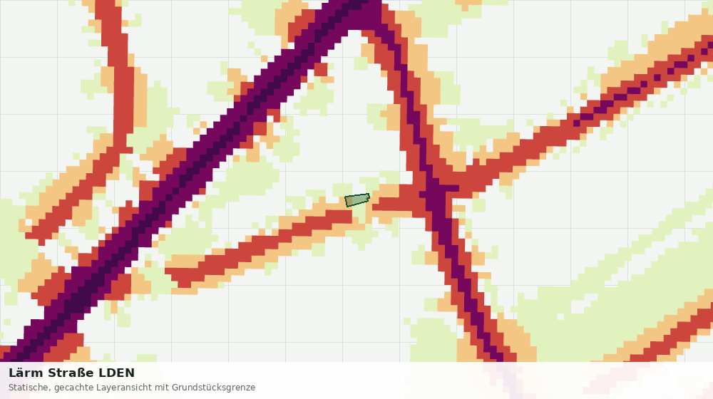 Statische Kartenansicht: Lärm Straße LDEN