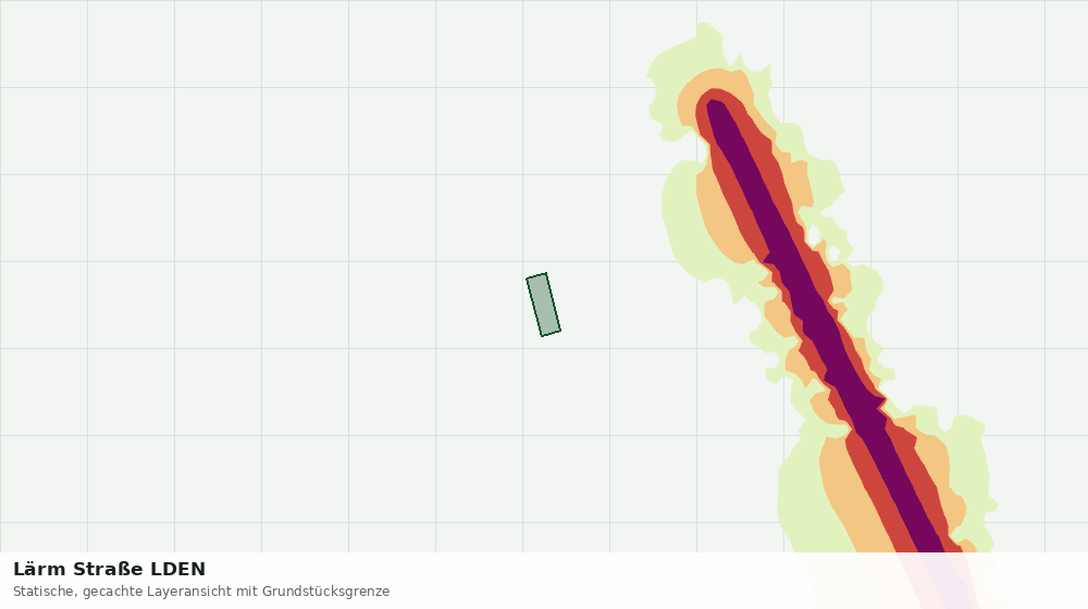 Statische Kartenansicht: Lärm Straße LDEN