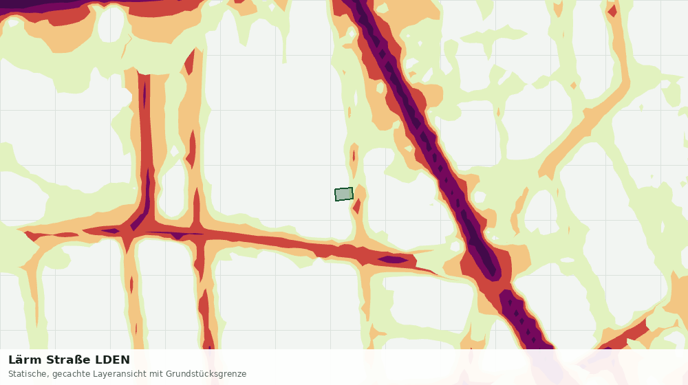 Statische Kartenansicht: Lärm Straße LDEN