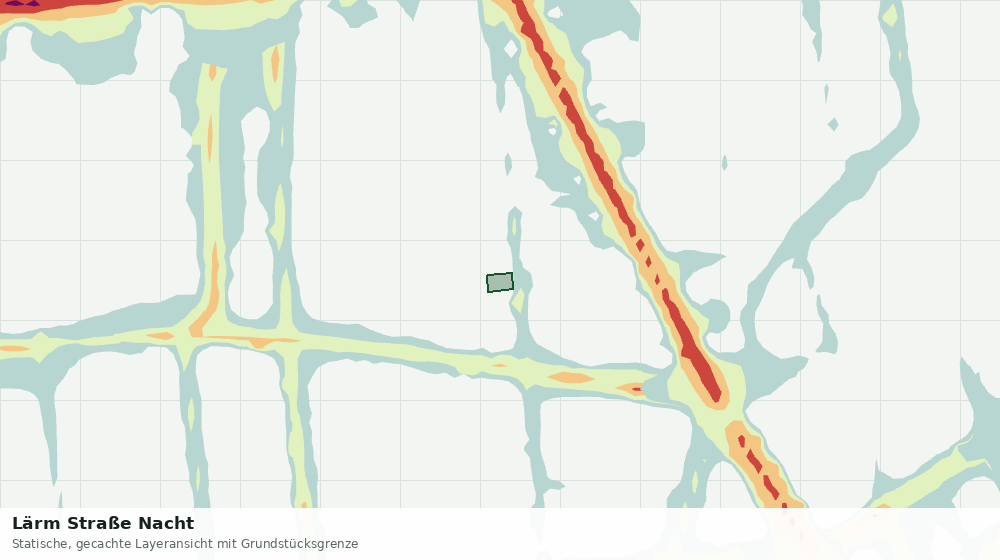 Statische Kartenansicht: Lärm Straße Nacht