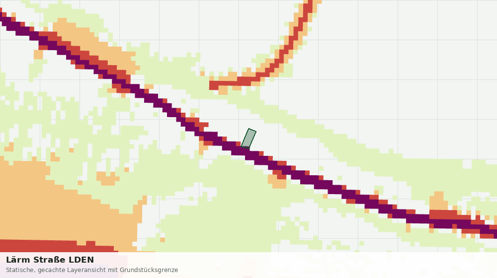 Statische Kartenansicht: Lärm Straße LDEN