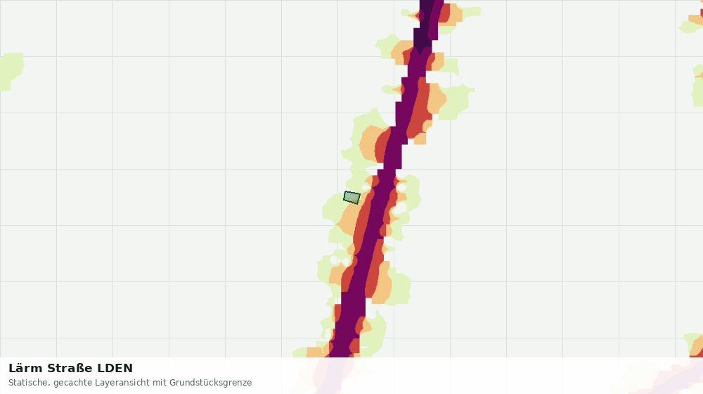 Statische Kartenansicht: Lärm Straße LDEN