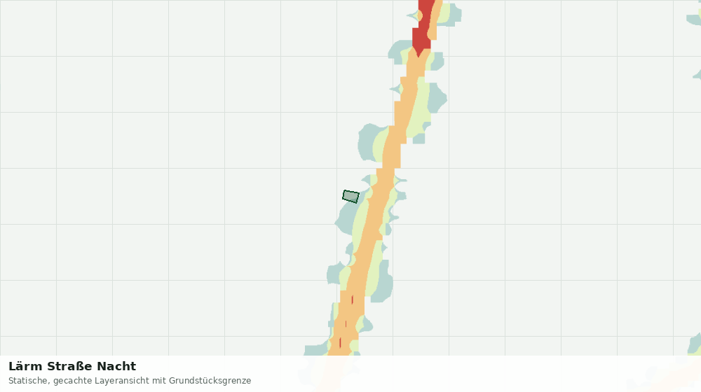 Statische Kartenansicht: Lärm Straße Nacht