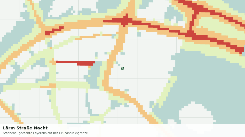 Statische Kartenansicht: Lärm Straße Nacht
