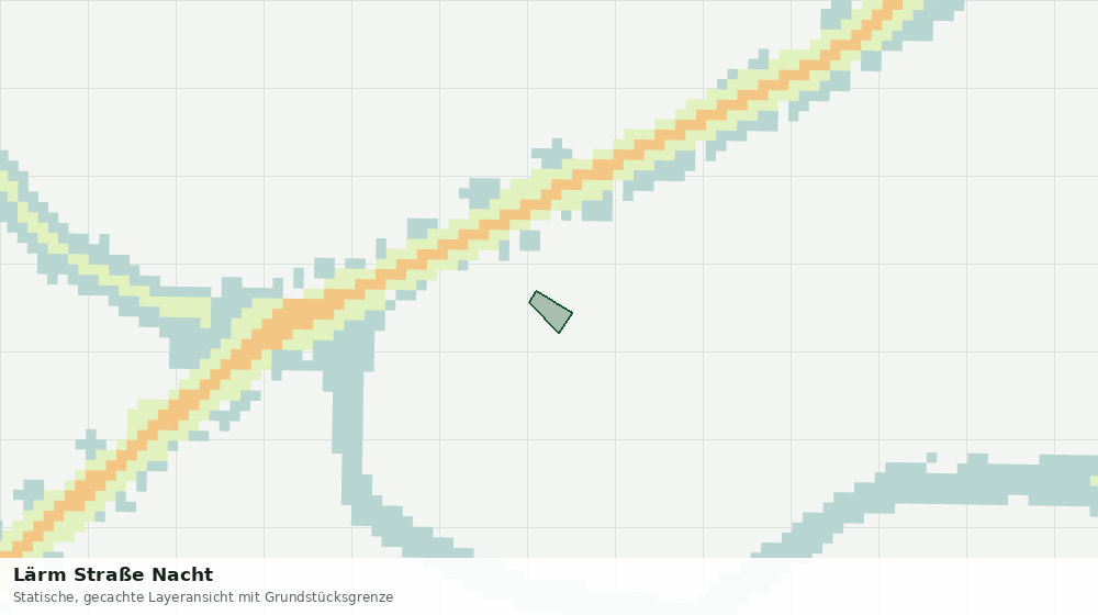 Statische Kartenansicht: Lärm Straße Nacht