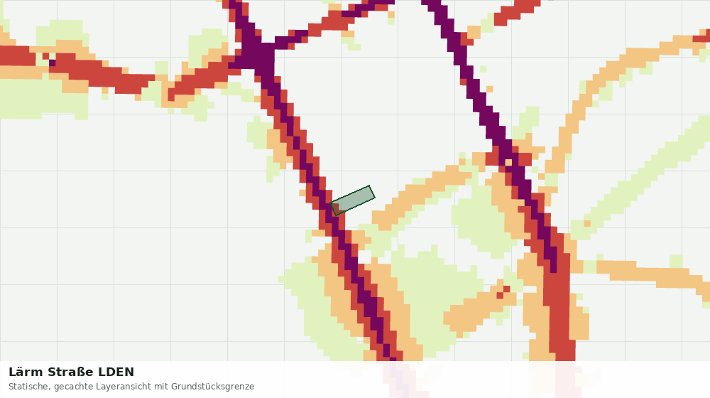 Statische Kartenansicht: Lärm Straße LDEN