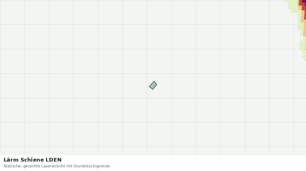 Statische Kartenansicht: Lärm Schiene LDEN