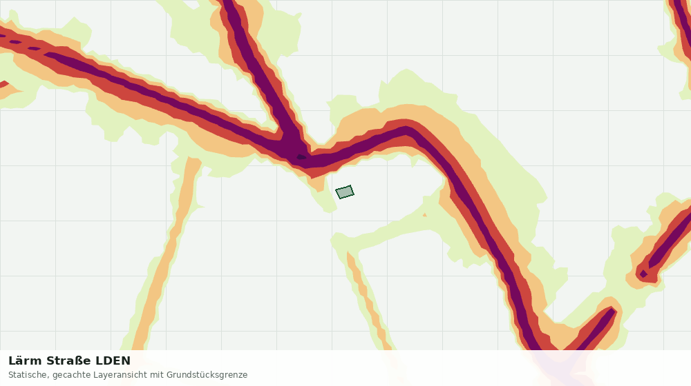 Statische Kartenansicht: Lärm Straße LDEN