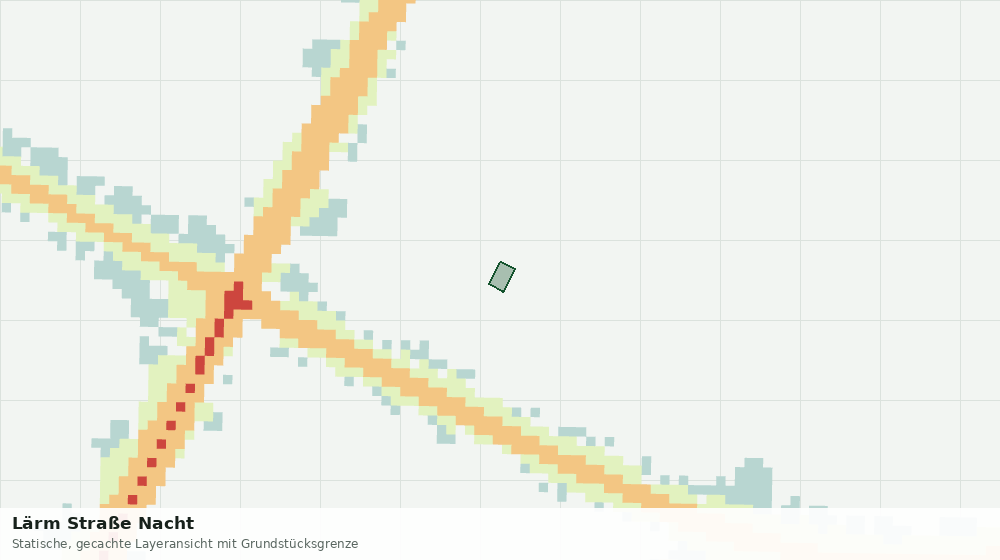 Statische Kartenansicht: Lärm Straße Nacht