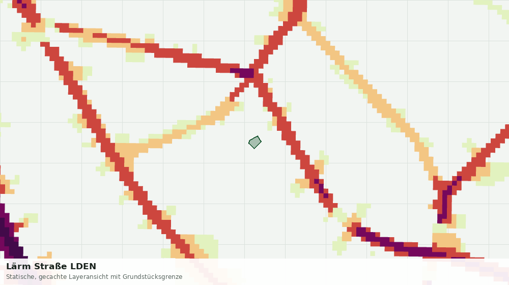Statische Kartenansicht: Lärm Straße LDEN